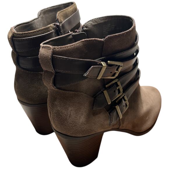 INC International Concepts Laini Women's Size 12 Ankle Boots Zip Buckles Booties - Picture 9 of 15